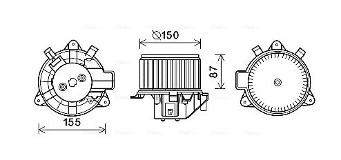 AVA QUALITY COOLING Вентилятор салона FT8429